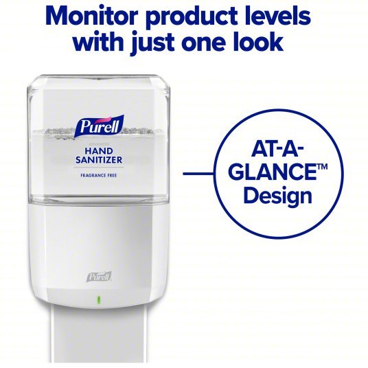 Purell 7720 - 01 Hand Sanitizer Dispenser Auto, ES8 Series, White, Glossy, 1,200 mL Refill Size - KVM Tools Inc.KV414X63