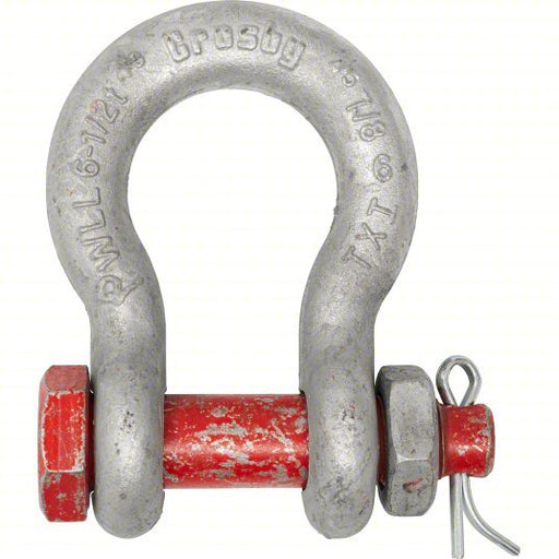 Crosby 1019515 Anchor Shackle, 9,500 lb Working Load Limit, Carbon Steel, Silver - KVM Tools Inc.KV814ZV4