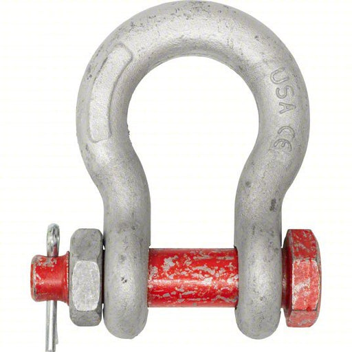 Crosby 1019515 Anchor Shackle, 9,500 lb Working Load Limit, Carbon Steel, Silver - KVM Tools Inc.KV814ZV4