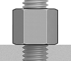 McMaster 90725A725 Zinc - Plated Steel High Hex Nut Class 8, M12 x 1.75 mm Thread PK10 - KVM Tools Inc.KV90725A725