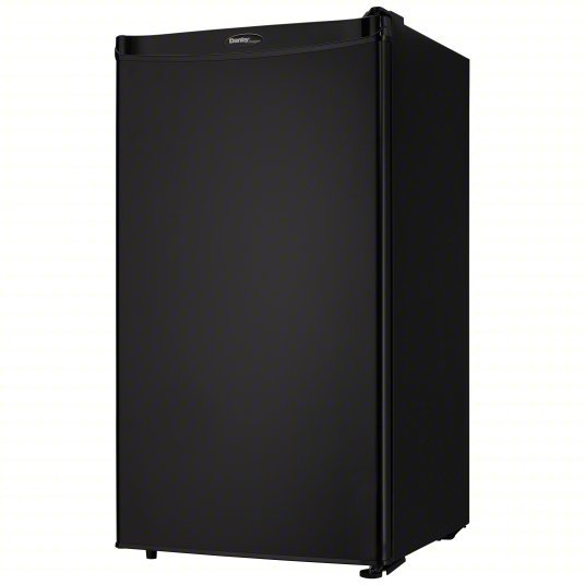 Danby DCR032A2BDD Mini Refrigerator with Freezer Section Black, 3.2 cu ft Total Capacity, 2 Shelves - KVM Tools Inc.KV10N665