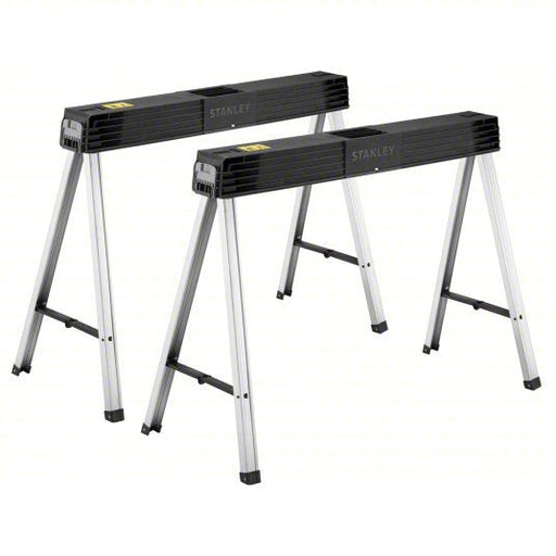 Stanley STST11151 Folding Sawhorse Fixed Ht, Plastic, 40 3/4 in Overall Wd, 750 lb Overall Load Capacity - KVM Tools Inc.KV23TL82