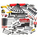 Proto JTS - 0141RRBX1A Master Tool Set 141 Total Pcs, SAE, 1/4 in/3/8 in/1/2 in Socket Drive Size, Tool Box - KVM Tools Inc.KV53GM08