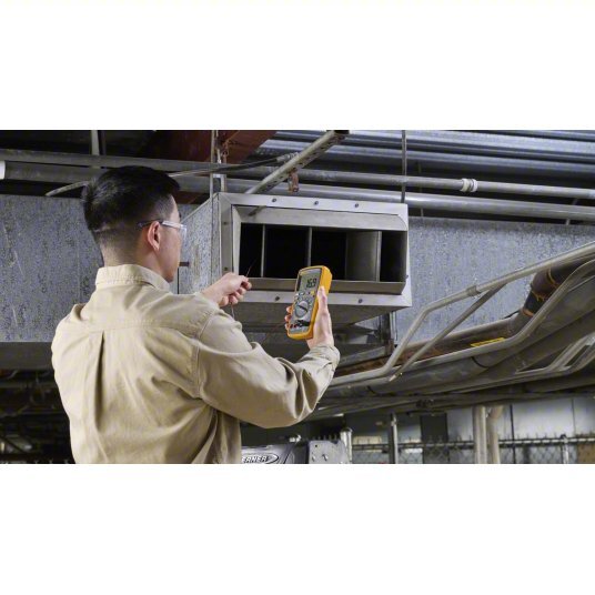 FLUKE - 17B+ ESP Digital Multimeter CAT III 600V, Avg, 1,000 V Max AC Volt Measurement, 4,000, LCD - KVM Tools Inc.KV825MX1