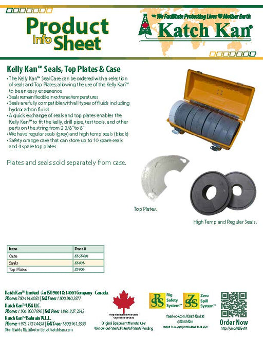 Katch Kan KK001 - 4 Kelly Kan Seal 5 in - KVM Tools Inc.KVKK001 - 4