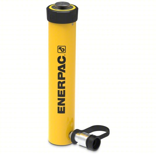 Enerpac RC1510 Hydraulic Ram Single Acting, 15 ton Nominal Capacity, 10 in Nominal Stroke Lg, Steel - KVM Tools Inc.KV6W464