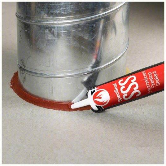 STI SSS100 Fire Barrier Sealant Caulk, Red, Intumescent, Watertight - KVM Tools Inc.KV4MM47