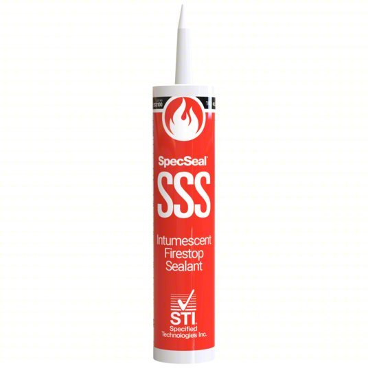 STI SSS100 Fire Barrier Sealant Caulk, Red, Intumescent, Watertight - KVM Tools Inc.KV4MM47