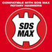 Milwaukee 48-62-4087 3 in x 12 in SLEDGE SDS-MAX Scaling Chisel - KVM Tools Inc.KV45L255