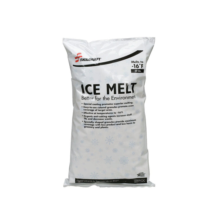 Ability One 6850-01-651-7455 Granular Ice Melt 50 lb. Blue