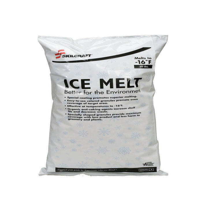 Ability One 6850-01-651-7455 Granular Ice Melt 50 lb. Blue