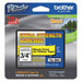 Brother TZeS641 Continuous Label Roll Cartridge 3/4 in x 26 13/64 ft, PET, Black on Yellow, Indoor/Outdoor - KVM Tools Inc.KV13C538