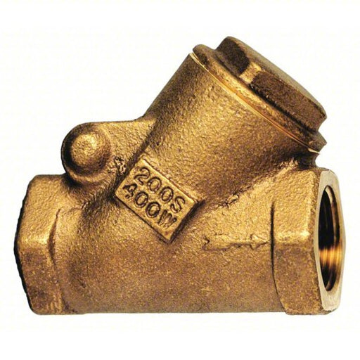 Milwaukee 509Y 3/4" Check Valve Single Flow, Y Swing, Bronze, 3/4 in Pipe/Tube Size, Bronze - KVM Tools Inc.KV13N441