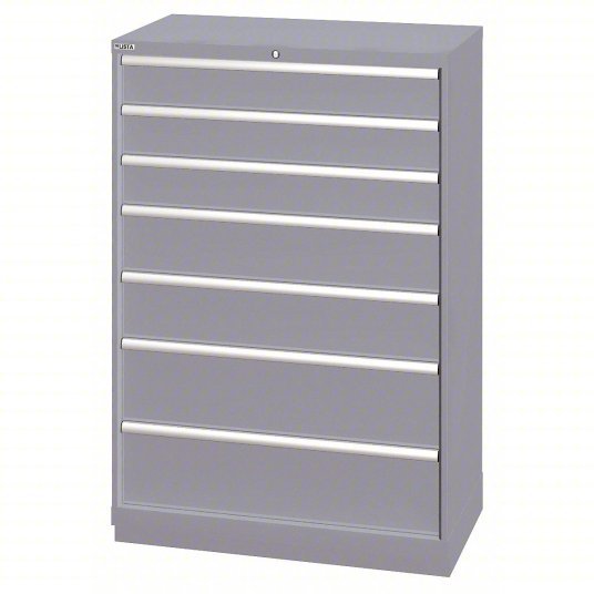 Lista HS13-0702A-FTKALG Gray Modular Drawer Cabinet 7 Drawers, 66 Compartments - KVM Tools Inc.KV13P586