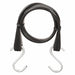 Goldline 635197842 EPDM Rubber, 15 in Bungee Lg, 3/4 in Bungee Wd, S-Hook, Steel, Black, 27 in - KVM Tools Inc.KV14J848