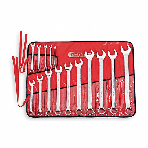 Proto J1200P-MASD 18 Piece Satin Metric Combination ASD Wrench Set - 12 Point - KVM Tools Inc.KV449P54