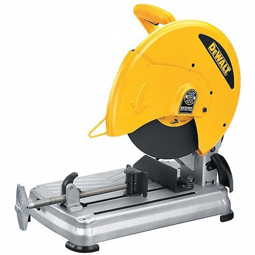 Dewalt D28715 Miter Electric Chop & Cut-Off Saw: 14″ Blade Dia, 1″ Arbor Hole, 5.5 hp, 4,000 RPM - KVM Tools Inc.KV09233529