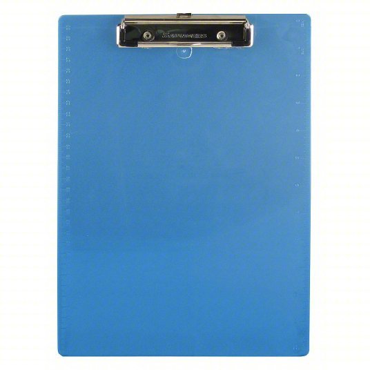 Saunders 00439 Clipboard Letter Size, Blue, 8 7/8 in Wd, 12 1/2 in Ht, 1/2 in Clip Capacity, Plastic - KVM Tools Inc.KV1DNT6