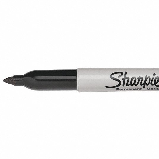 Sharpie 30001 Black Permanent Marker, Fine Tip, PK12 - KVM Tools Inc.KV1JU51