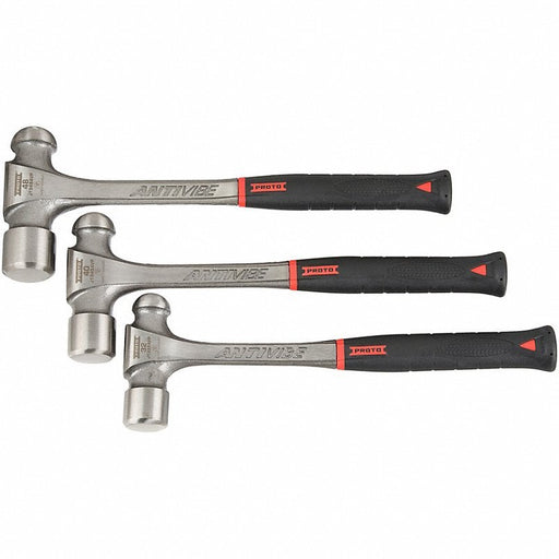 Proto J1303AVPS 3-piece Ball Peen Hammer Set, 32-48 oz., Steel Handle - KVM Tools Inc.KV22UM33