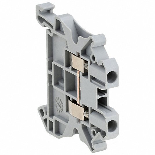 Schneider NSYTRV22 Terminal Block Screw Clamp, 20 A Current, Pass-Through, Gray - KVM Tools Inc.KV23NY07