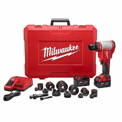 Milwaukee 2676-22 Knockout Tool Kit 18V DC, 6 in Punching Capacity (Steel), For 12 ga Max. Steel Thick - KVM Tools Inc.KV31AD89