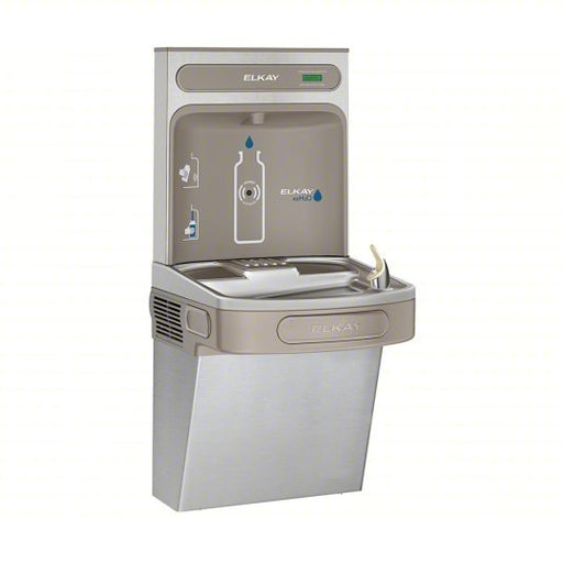 Elkay EZS8WSSK Drinking Fountain /W Bottle Filler On-Wall, Refrigerated, 39 1/8 in Ht, SS - KVM Tools Inc.KV28PP51