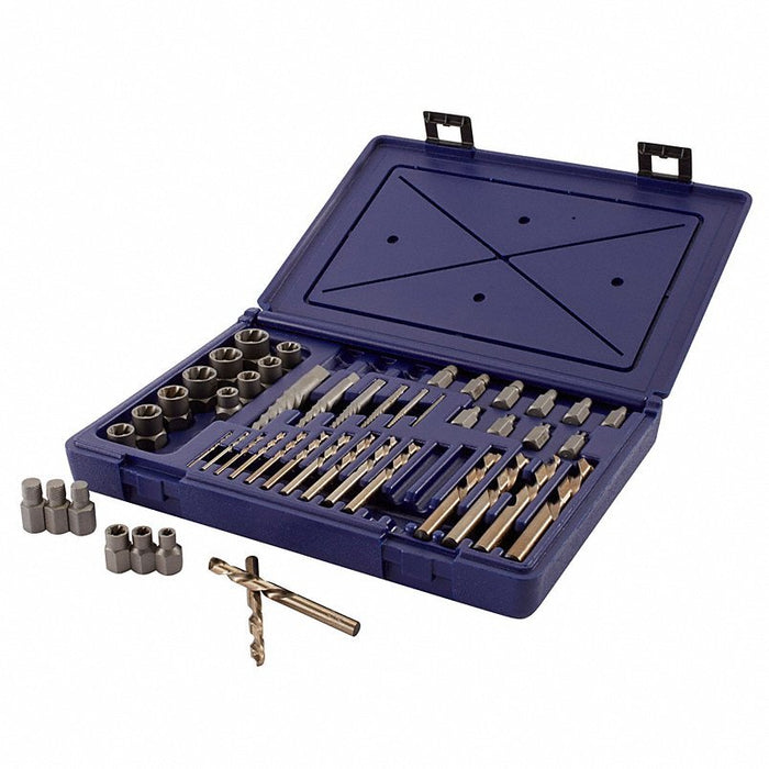 Irwin 3101010 Extractor/Drill Set, HSS, Cobalt, 48 Pcs - KVM Tools Inc.KV2ETL8