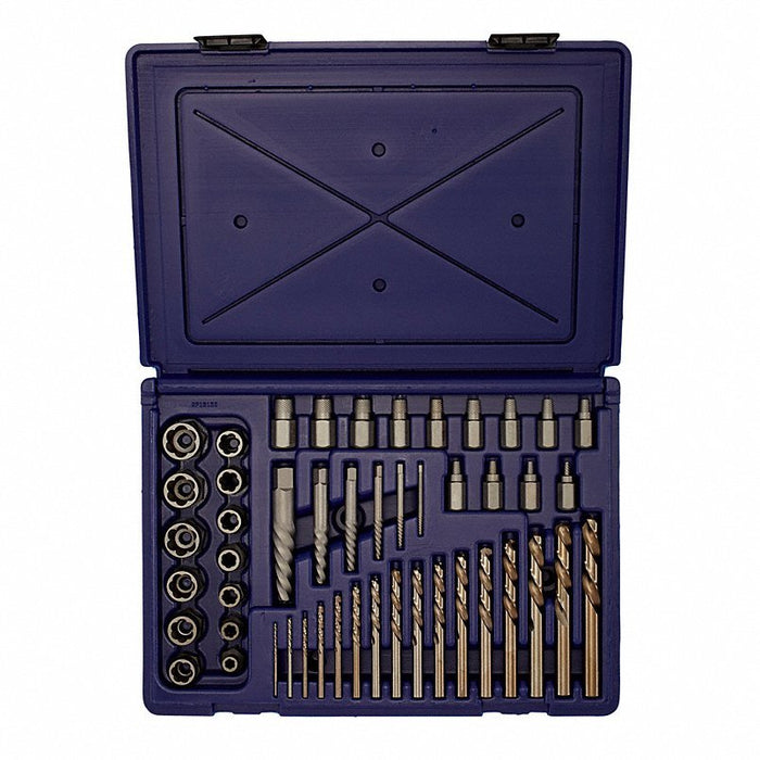 Irwin 3101010 Extractor/Drill Set, HSS, Cobalt, 48 Pcs - KVM Tools Inc.KV2ETL8