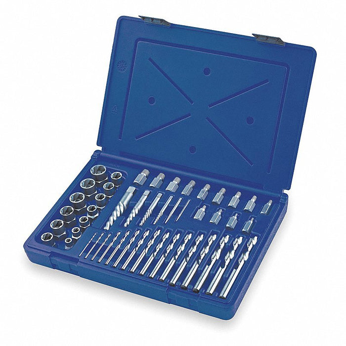 Irwin 3101010 Extractor/Drill Set, HSS, Cobalt, 48 Pcs - KVM Tools Inc.KV2ETL8