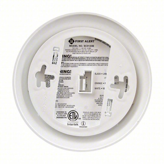 BRK SC9120B Carbon Monoxide and Smoke Alarm, Electrochemical, Ionization Sensor, 85 dB @ 10 ft Audible Alert - KVM Tools Inc.KV2FTP4