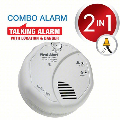 BRK SC7010BV Carbon Monoxide and Smoke Alarm, Photoelectric Sensor, 85 dB @ 10 ft Audible Alert - KVM Tools Inc.KV2FTP5