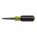 Klein 32500 Multi-Bit Screwdriver / Nut Driver, 11-in-1, Ph, Sl, Sq, Torx Bits, 6-Piece, 8 Tips - KVM Tools Inc.KV2RKT1