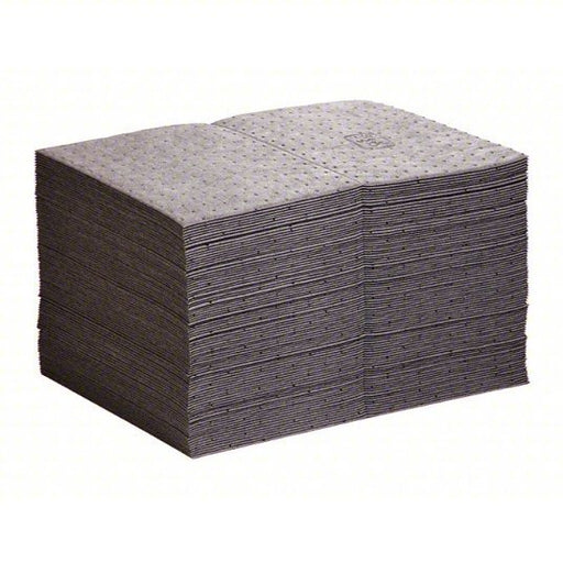 PIG MAT203 Absorbent Mat Pad 28 oz Volume Absorbed Per Pad, Bag, Gray, 100 PK - KVM Tools Inc.KV30PV56