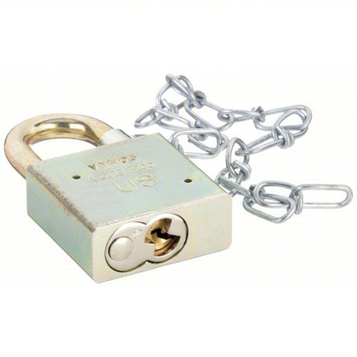 Ability One 5340-01-588-1010 5/16 in Shackle Dia, 1 in x 2 in x 3/4 in, 5 Pins Keyed Padlock Silver - KVM Tools Inc.KV31UF63