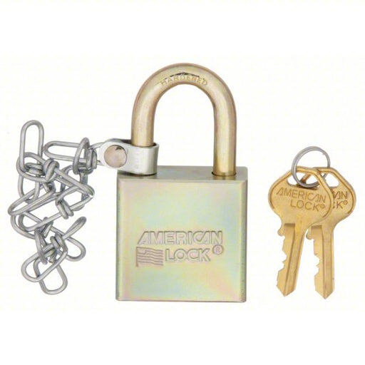 Ability One 5340-01-588-1010 5/16 in Shackle Dia, 1 in x 2 in x 3/4 in, 5 Pins Keyed Padlock Silver - KVM Tools Inc.KV31UF63