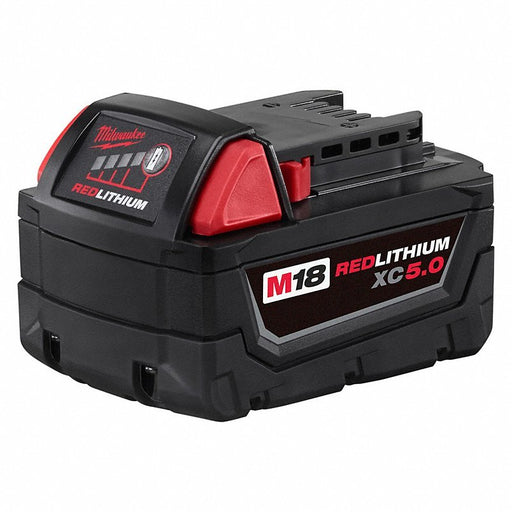 Milwaukee 48-11-1850 M18 18V REDLITHIUM Lithium-Ion, XC Extended Capacity XC5.0 Ah Battery Pack - KVM Tools Inc.KV65406811