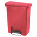 Rubbermaid 1883564 Step Can: Slim Jim(R), Plastic, Red, 8 gal Capacity, 16 1/2 in Wd/Dia - KVM Tools Inc.KV38UJ49