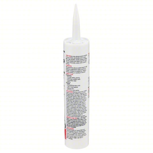 Hercules 25666 Silicone Sealant High Temp, Red, 10 oz, Cartridge, 301% to 500% Elongation Range - KVM Tools Inc.KV39AP03