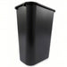 Rubbermaid FG295700BLA Wastebasket Rectangular, Black, 10 gal Capacity, 15 1/4 in Wd/Dia - KVM Tools Inc.KV3U635