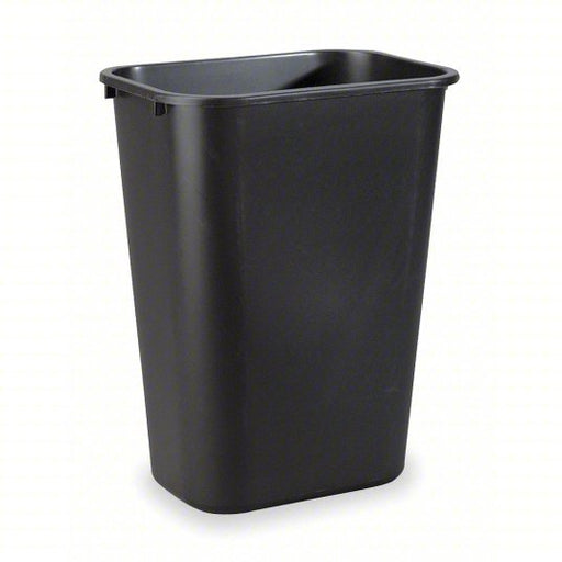 Rubbermaid FG295700BLA Wastebasket Rectangular, Black, 10 gal Capacity, 15 1/4 in Wd/Dia - KVM Tools Inc.KV3U635