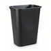 Rubbermaid FG295700BLA Wastebasket Rectangular, Black, 10 gal Capacity, 15 1/4 in Wd/Dia - KVM Tools Inc.KV3U635