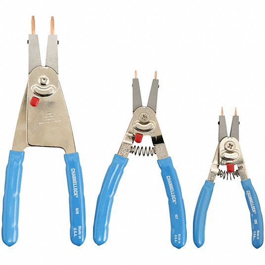 Channellock RT-3 Retaining Ring Plier Set, 15, 90 Deg, 3 pcs - KVM Tools Inc.KV3UWG5