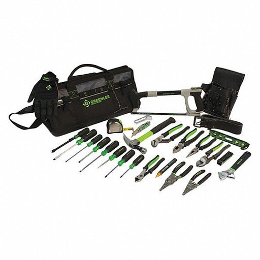 Greenlee 0159-28MULTI Electricians Tool Kit 26 Total Pcs, Tool Bag - KVM Tools Inc.