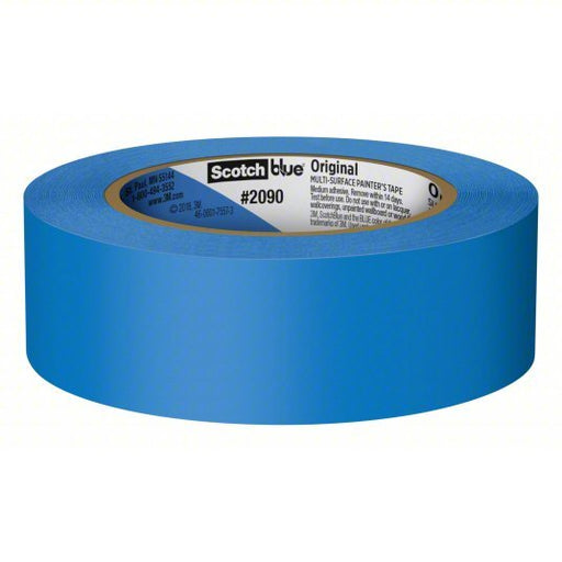 3M 2090-36QC6 Painter's Tape 1 7/16 in x 60 yd, 5.4 mil Thick, Acrylic Adhesive, Indoor and Outdoor, Blue, 6 PK - KVM Tools Inc.KV45FD18