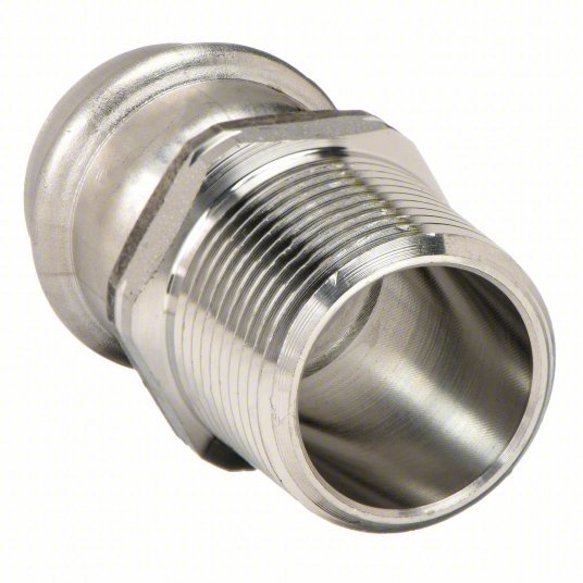 Viega 85027 Adapter 304 Stainless Steel, Press-Fit x MNPT, 3/4 in Copper Tube Size - KVM Tools Inc.KV45CF48