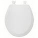 Bemis 500EC-000 Toilet Seat White, Plastic, External Check Hinge, 2 in Seat Ht, 16 7/8 in Bolt to Seat Front - KVM Tools Inc.KV45ND60