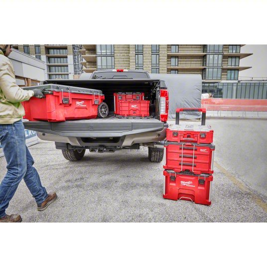 Milwaukee 48-22-8432 Deep Compartment Box with 2 compartments, Plastic, 7.0 in H x 19.7 in W - KVM Tools Inc.KV793NG9