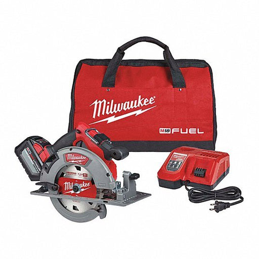 Milwaukee 2732-21HD Circular Saw 7 1/4 in Blade Dia., Right, 2 1/2 in Max. Cutting Dp @ 0 Deg., 0° to 50° Right, 18V DC