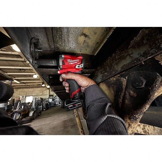 Milwaukee 2555-22 Impact Wrench 1/2 in Square Drive Size, 250 ft-lb Fastening Torque, 250 ft-lb Breakaway Torque